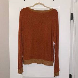 Wildfox sweatshirt orange and mustard color, size M